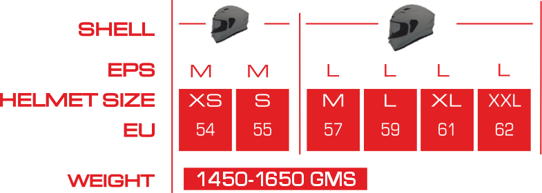 STELLAR SOLID-Size-Chart